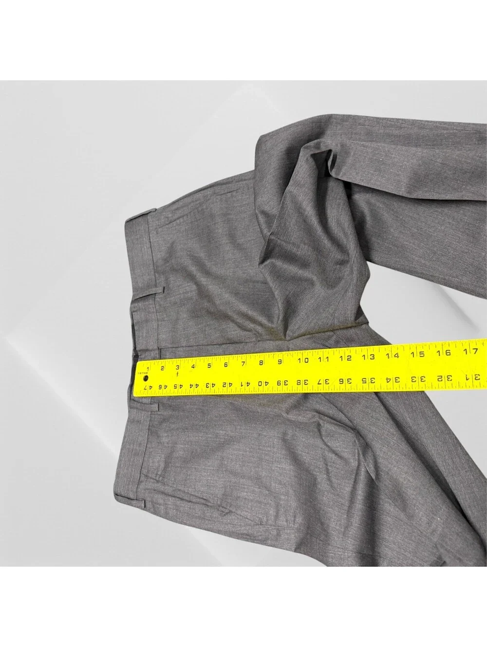 Southwick Clothes Dress Pants Men 32 32x29) 110s Wool Cuffed Charcoal Gray NWOT